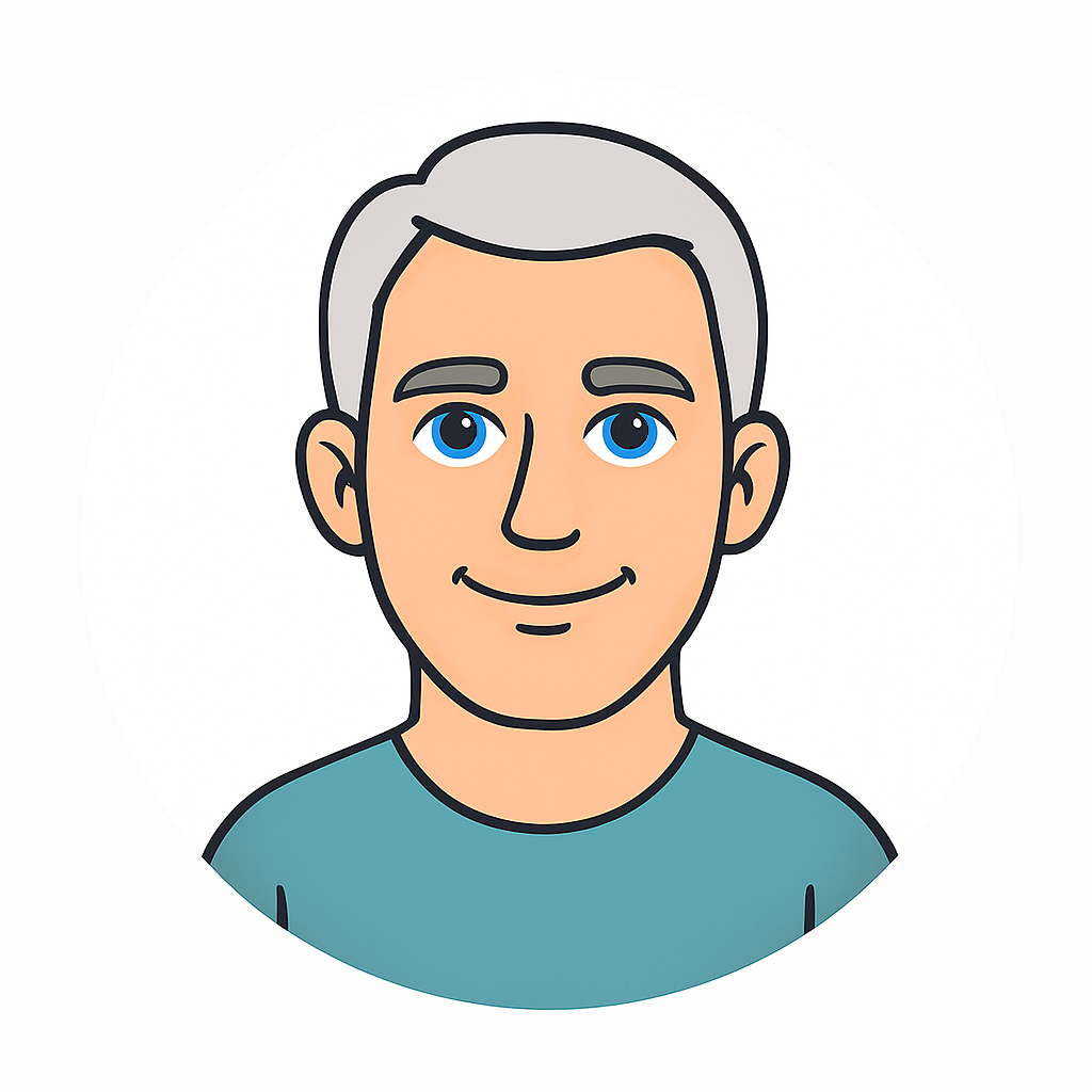 White Older Man - Grey